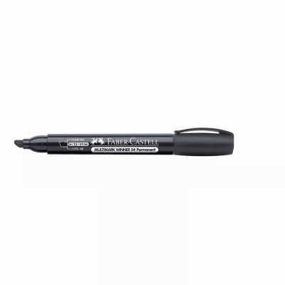 Перманентен маркер Faber-Castell Multimark Winner 54 Скосен връх 1.6-2.3-4.9 mm Черен