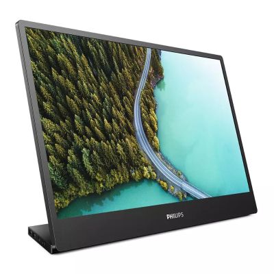 Монитор Philips 16B1P3302D, 15.6" IPS WLED, 1920x1080@60Hz, 5ms GtG, 250cd m/2, 700:1, DCR 20M:1, FlickerFree, Low Blue Light, Tilt, Pivot 2xUSB-C 