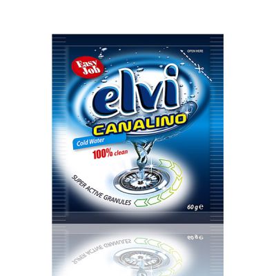 Гранули за отпушване на канали Elvi Canalino За студена вода, 60 g