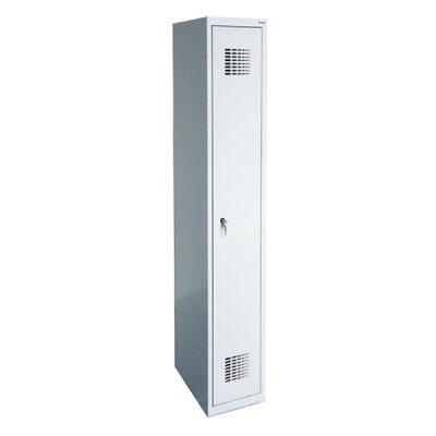 Метален гардероб Malow Wardrobe Locker SUM310W С 1 отделение, 30x50x180 cm Сив