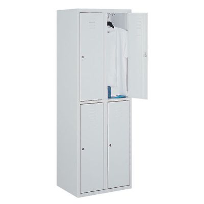 Метален гардероб Malow Wardrobe Locker SUS322W С 4 отделения, 60x50x180 cm Сив