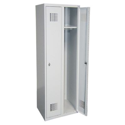 Метален гардероб Malow Wardrobe Locker SUM320W С 2 отделения, 60x50x180 cm Сив