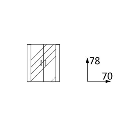 Врати DG1 Стъклени, ниски, 2 бр.