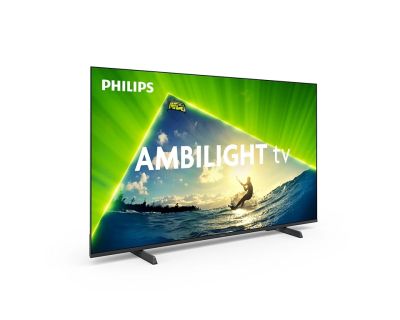 Телевизор Philips 43PUS8209/12, 43" 4K Ultra HD QLED, 3840x2160, DVB-T/T2/T2-HD/C/S/S2, 60Hz, Ambilight 3, Pixel Precise UHD, HDR+, Titan OS, Dolby Atmos, VRR, 3*HDMI, 2*USB, 802.11n, 20W RMS, Black