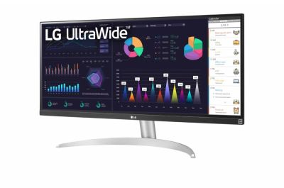 Монитор LG 29WQ600-W, 29" UltraWide Full HD, IPS Panel, 1ms MBR, 1000:1, 250 cd/m2, 21:9, 2560 x 1080, HDR 10, sRGB 99%, FreeSync, 100Hz, USB Type-C, Speacers, HDMI, DP, Tilt, Headphone Out, Black