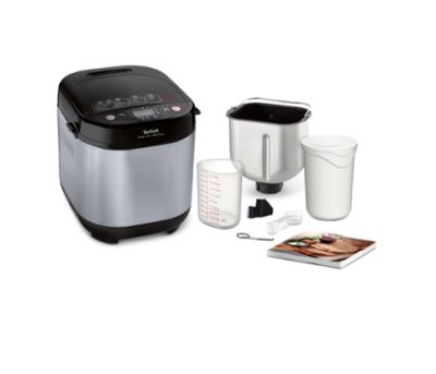 Хлебопекарна Tefal PF240E38, Pain Plaisir, Breadmaker, 500/750/1 kg, 20 programs, black/Inox, 720W, 3 Levels of firing