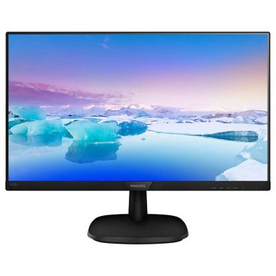 Монитор Philips 243V7QJABF, 23.8" IPS WLED, 1920x1080@75Hz, 4ms GtG, 250cd m/2, 1000:1, DCR 200M:1, FlickerFree, Low Blue Mode, 2Wx2, Tilt, D-SUB, HDMI, DP