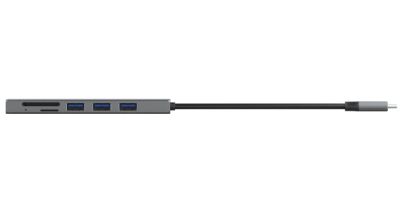 USB хъб TRUST Halyx Fast USB-C Hub & Card Reader
