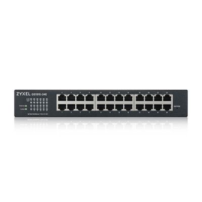 Комутатор ZyXEL GS1915-24E, 24-port GbE Smart hybrid mode Switch, standalone or NebulaFlex Cloud, rackmount, fanless