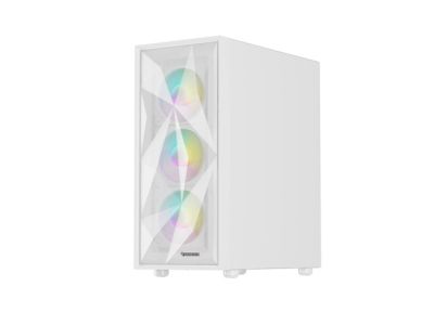 Кутия за компютър Genesis PC Case DIAXID 605 RGB Mini Tower Window, White